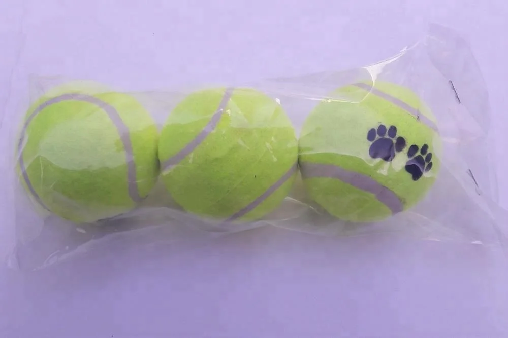 Factory Wholesale Custom Logo Printed Special Pet Tennis ball  Pet toy Custom Logo Tennis Ball