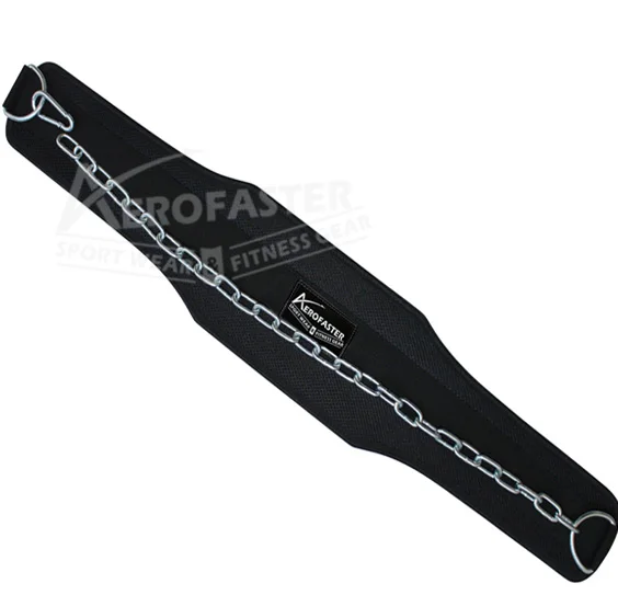 Heavy Duty 36-Inch Dip Belt Steel Chain 6 Padded Neoprene Back Support Gym Training Bodybuilding Powerlifting Fitness Workout