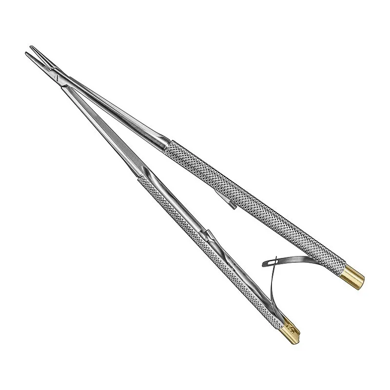 TC CASTROVIEJO Micro Needle Holder Tungsten Carbide 12cm German Stainless Steel Mahersi