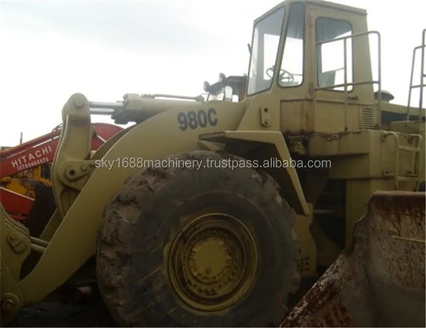 Used heavy machinery Caterpillar 980C wheel loader/used cat 980c big loader for sale