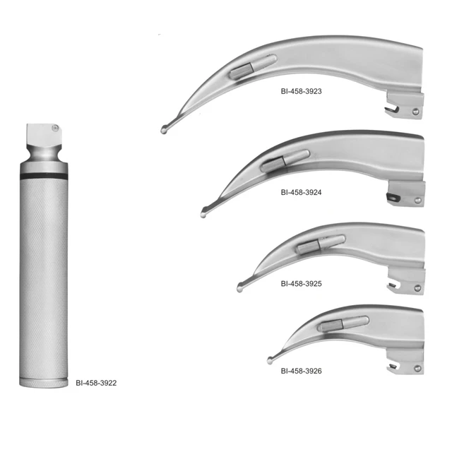 
CONVENTIONAL LARYNGOSCOPE MCINTOSH MEDIUM HANDLE 4 BLADES 