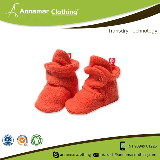 Indian Supplier Pure Organic Cotton Baby Booties