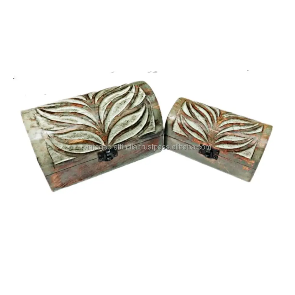 
DECORATIVE VINTAGE ANTIQUE WOODEN JEWELRY STORAGE BOX WOODEN BOX 