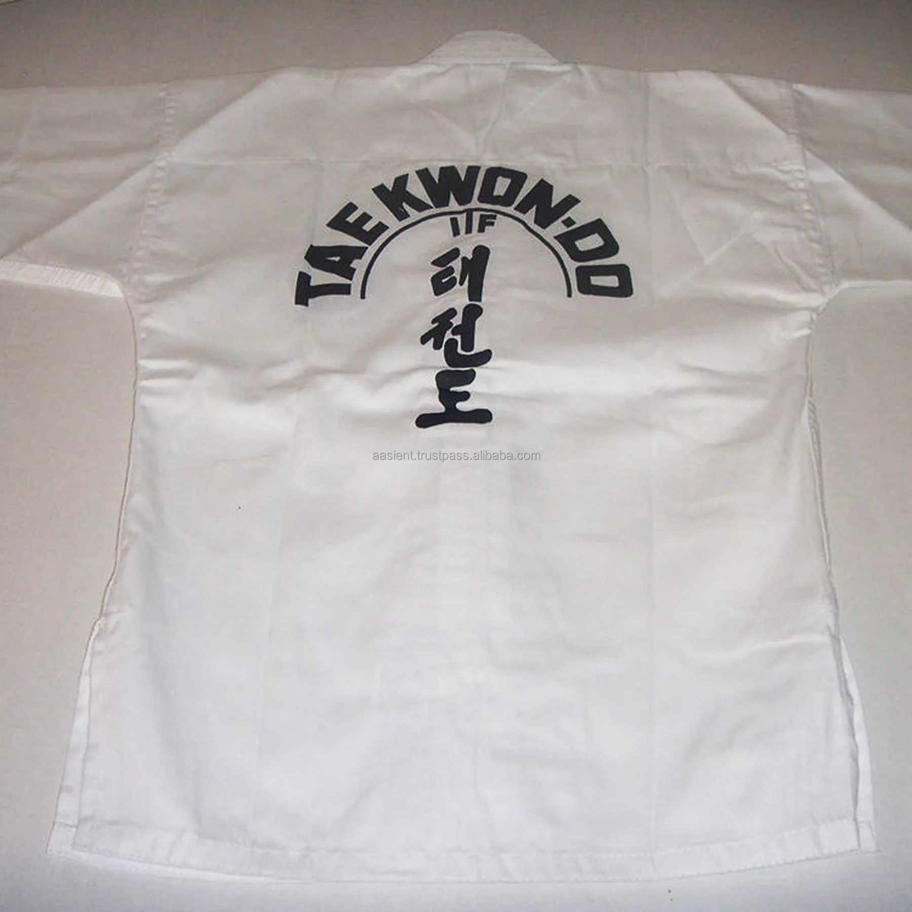 World TaeKwondo Uniforms Dobok Black V-Neck Tae Kwon Do