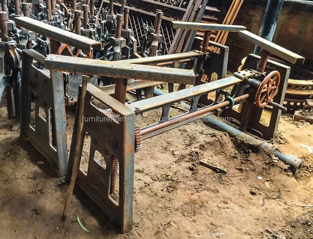 Industrial Crank Table Dining Room Furniture Home Furniture Metal Antique Iron Adjustable (height)