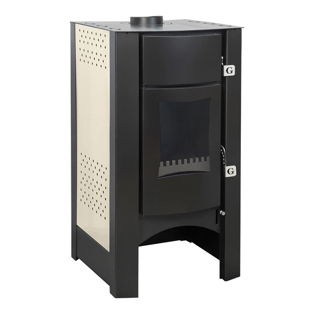 
22 kW Wood Burning Steel Stove with Water Jacket | 73,8% Efficiency (Gekas Stoves - DG 2200) 