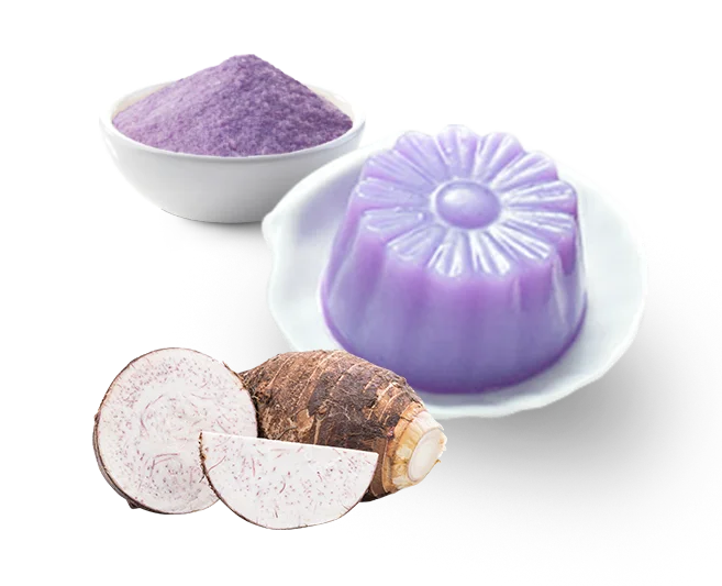 
Popular Taiwan Bubble Tea Topping Taro Yam Pudding Powder 1kg HALAL 