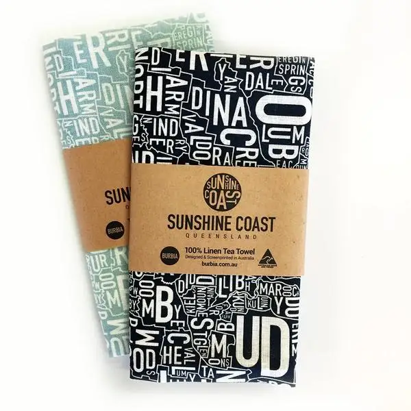 100% printed linen cotton kitchen tea towel  cheap price