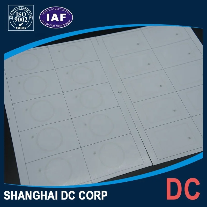 High Quality Hot Sale Manufacturing Chip Card RFID card Inlay/prelam For Smart contactless Card
