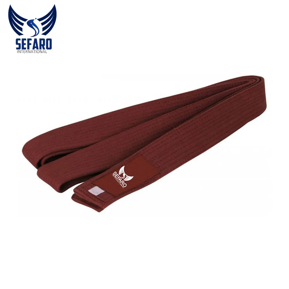 Wholesale Custom Logo Embroidery Martial Arts Judo Karate Belts / Customized Made Factory Direct Supply Karate Belts For Sale