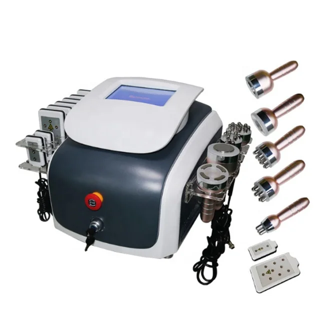 High quality Factory price 6 in 1  Cavitation Vacuum RF  Lipo Laser Slimming Machine