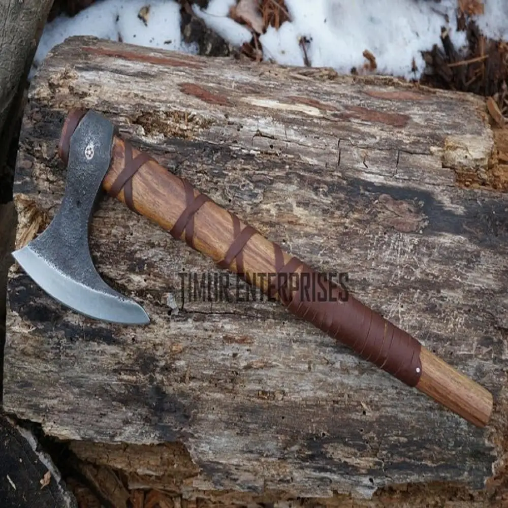 
HANDMADE 5160 STEEL VIKING AXE TOMAHAWK FOR VIKING FUNCTIONAL AXE V-0001 