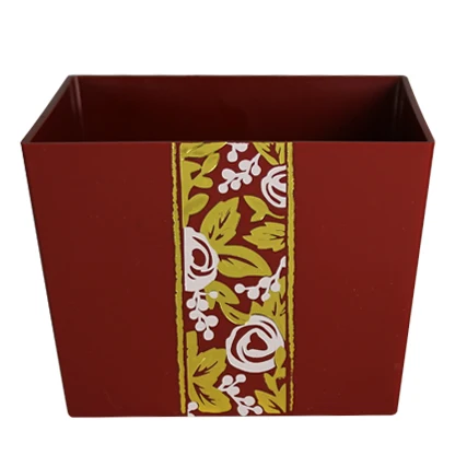 Factory Direct Sell Plastic Flower Pots Plastic Flower Pot Plastic Bowl Home Decoration & Square Vase