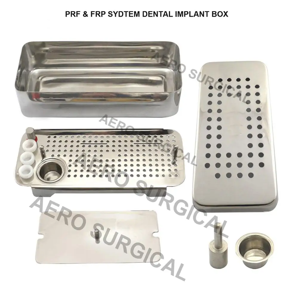 
Dental PRF Platelet Rich Fibrin PRF and GRF System Box Implant Surgery Cassette <span style=