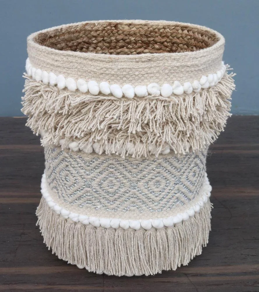 Home Storage Basket Pot Vases black white round vase kitchen accessories Organizer