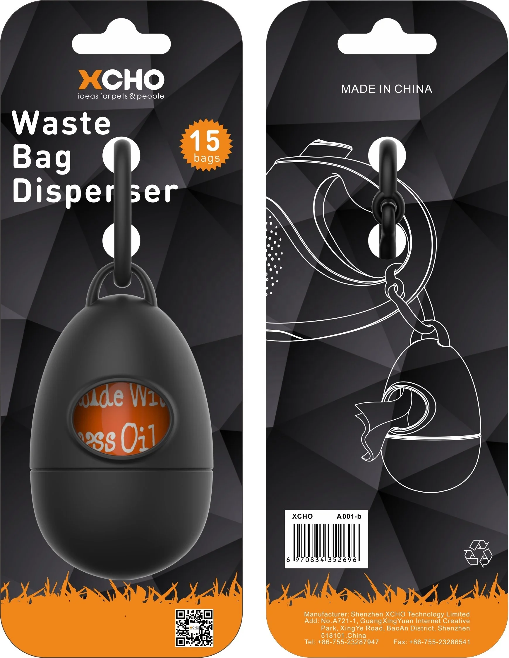 2020 New Design Dog Disposal Bag Pet Waste Poop Bag Dispenser Pet Cleaning & Grooming Products Grooming Tables & Accessories