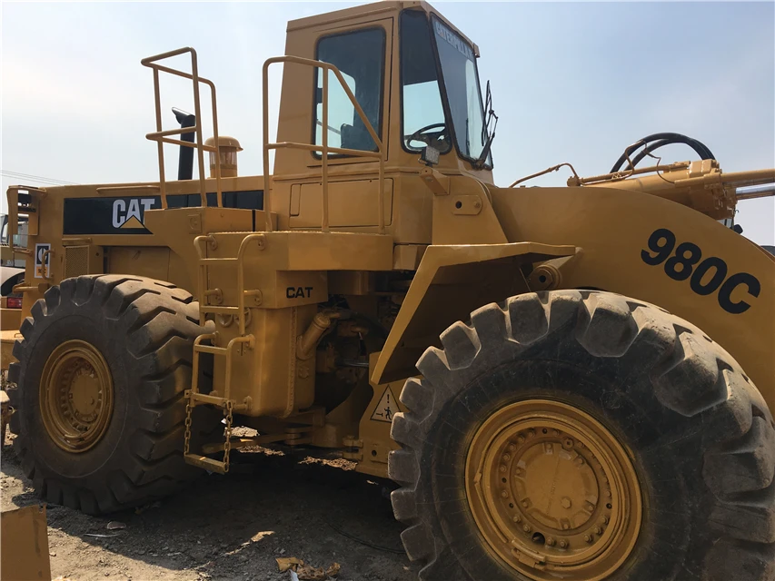 excellent condition second hand front loader cat 980c used wheel loader 980 for sale with low price