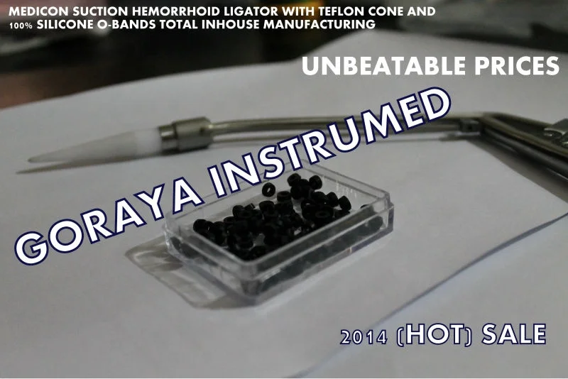 GORAYA MEDICON Suction Hemorrhoid Ligator Gun Complete Set with Loading-Cone and Silicone O Bands (Medical Graded) HOT SALE 2019