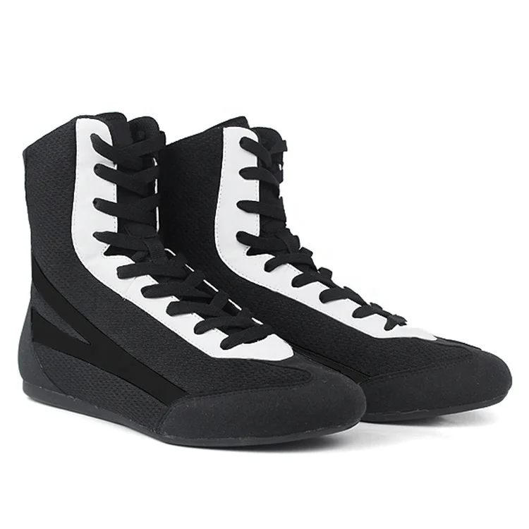 Индивидуальный логотип и дизайн вашей собственной модной профессиональной кожаной боксерской обуви для мужчин-высококачественная, прочная и стильная