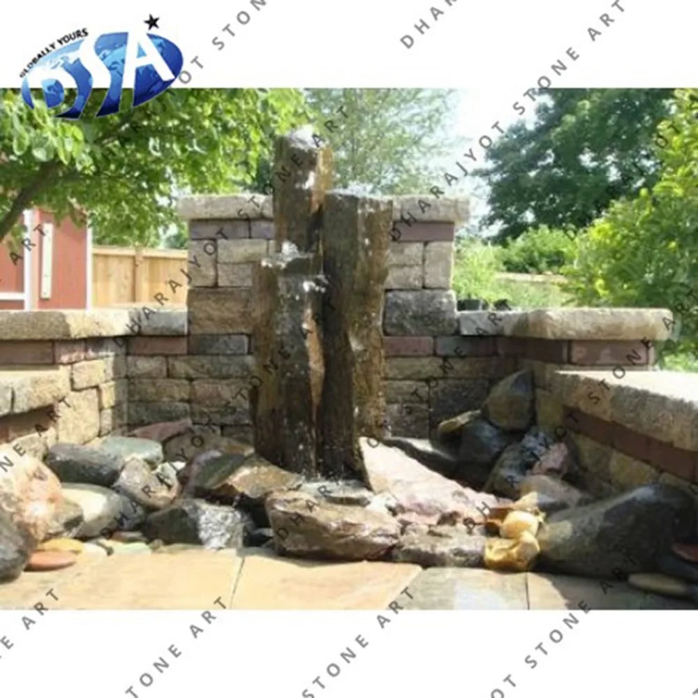 Brown Big Stone Fountain