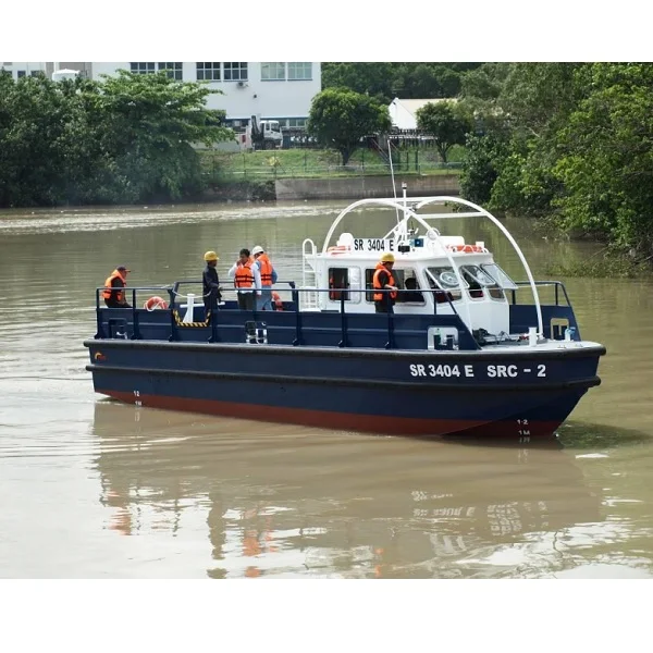 
Reliable Marine Supplies Passenger Ship 12m Boat Aluminum Fishing Oil Spill Response Mooring Boat With 3.50m Beam And 1.9m Depth 