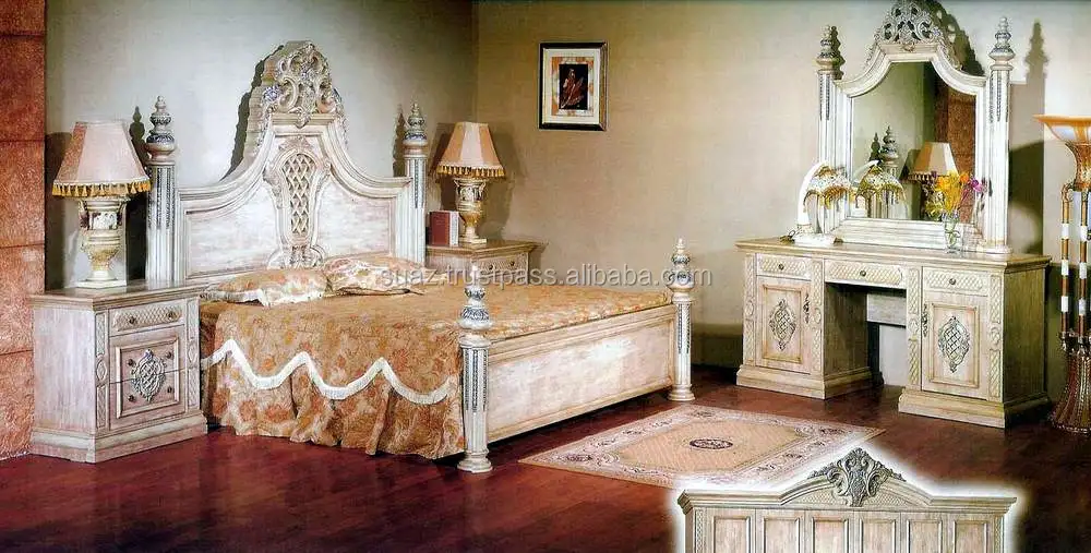 Queen Size Bed set King Size bed sets , Double Bed sets Luxury wooden bed set furniture , Hand Carving wooden Bed sets ,
