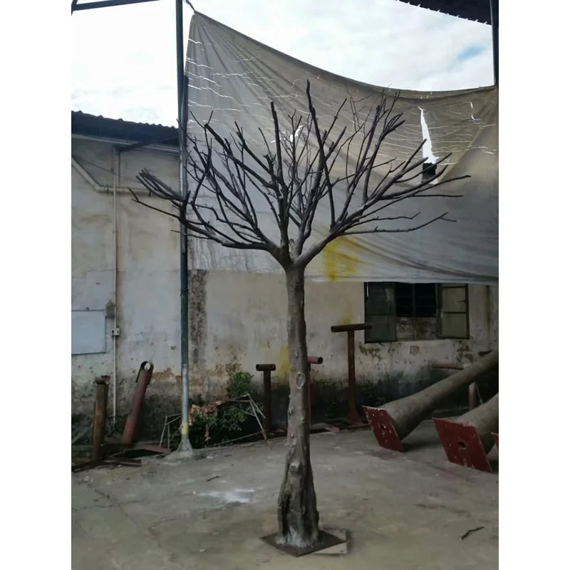 Cheap price 280cm height artificial tree trunk no leaves plastic tree trunk decor artificial trunk
