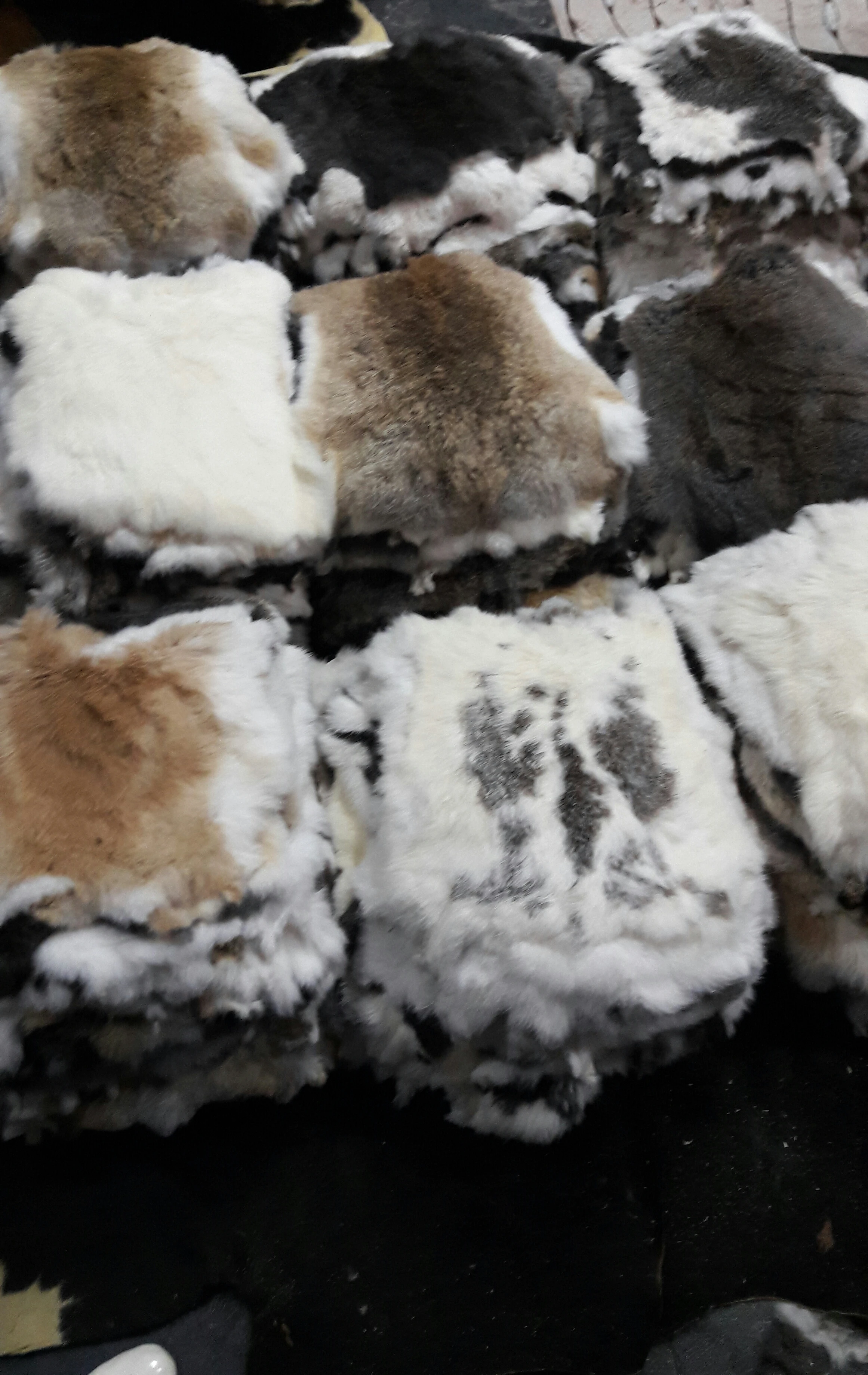 100 % Genuine Rabbit Fur Rabbit Skin Rabbit Pelt  For Sale