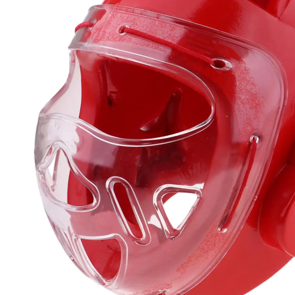 
Taekwondo Dipped Foam Sparring Head Guard Gear Double Mouth Guard 