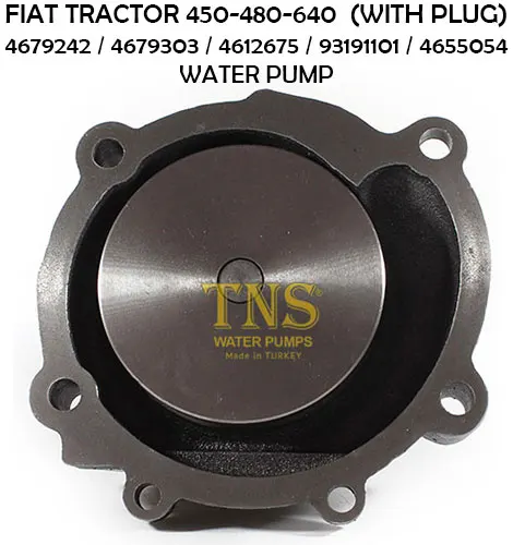 WATER PUMP FOR FIAT TRACTOR 450-480-640 (WITH PLUG)