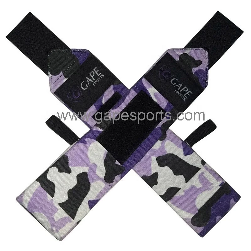 Oem Wholesale High Quality Elastic Weight Lifting Wrist Wraps Custom Logo Weight Lifting Wrist Straps Gym Wrist Wraps