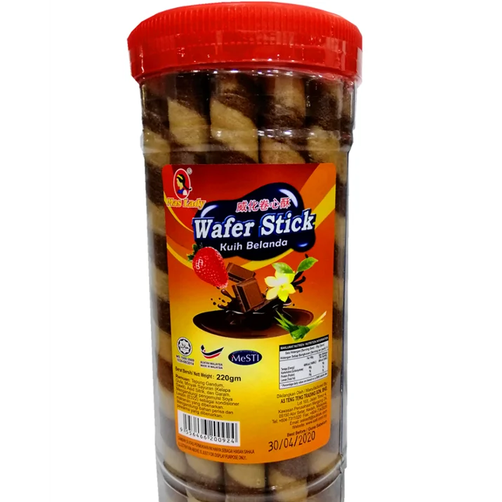 Вафельная палочка со вкусом шоколада, 200 г