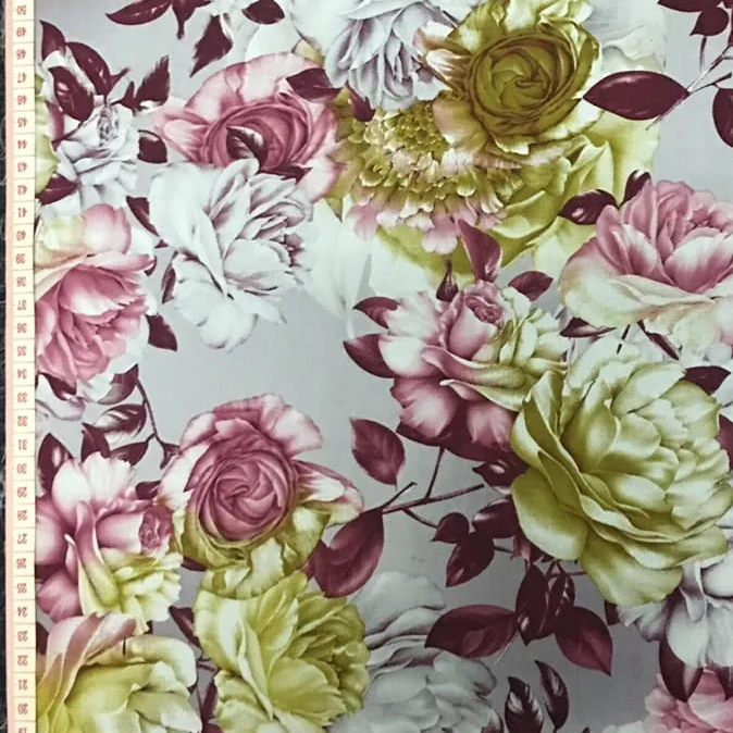 Reactive beautiful floral collection with digital print look