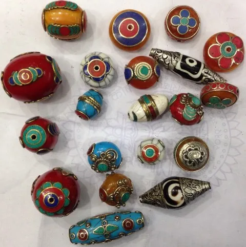 Bone, shell & Metal Jewelry Beads