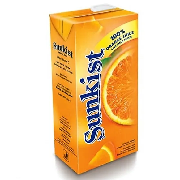 SUNKIST Boxed Juice 100% 1 Liter | Indonesia Origin