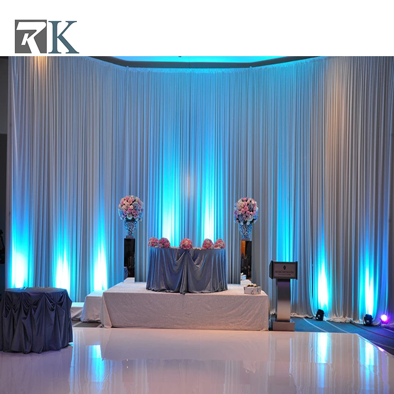  Свадебное украшение сценические фоны белые трубки драпировки Длинные занавески барьер комната разделитель события ткань