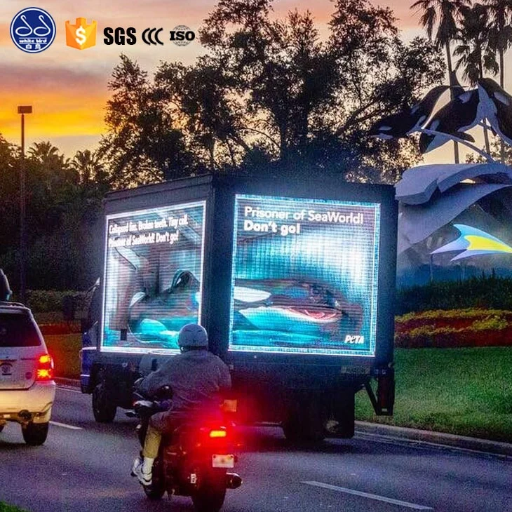 P5 P6 P8 China Brand Digital Advertising Van Led Mobile Billboard Truck