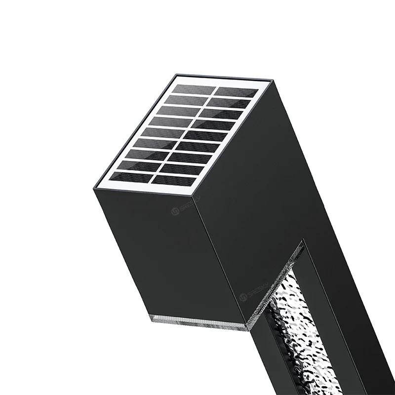 Waterproof Solar powered led outdoor 7 led solar pillar/stake light for Garden