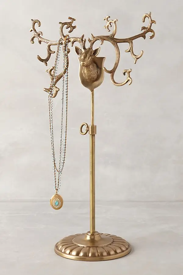 Famous brand store metal earring tree jewelry and jewellery stand display necklace