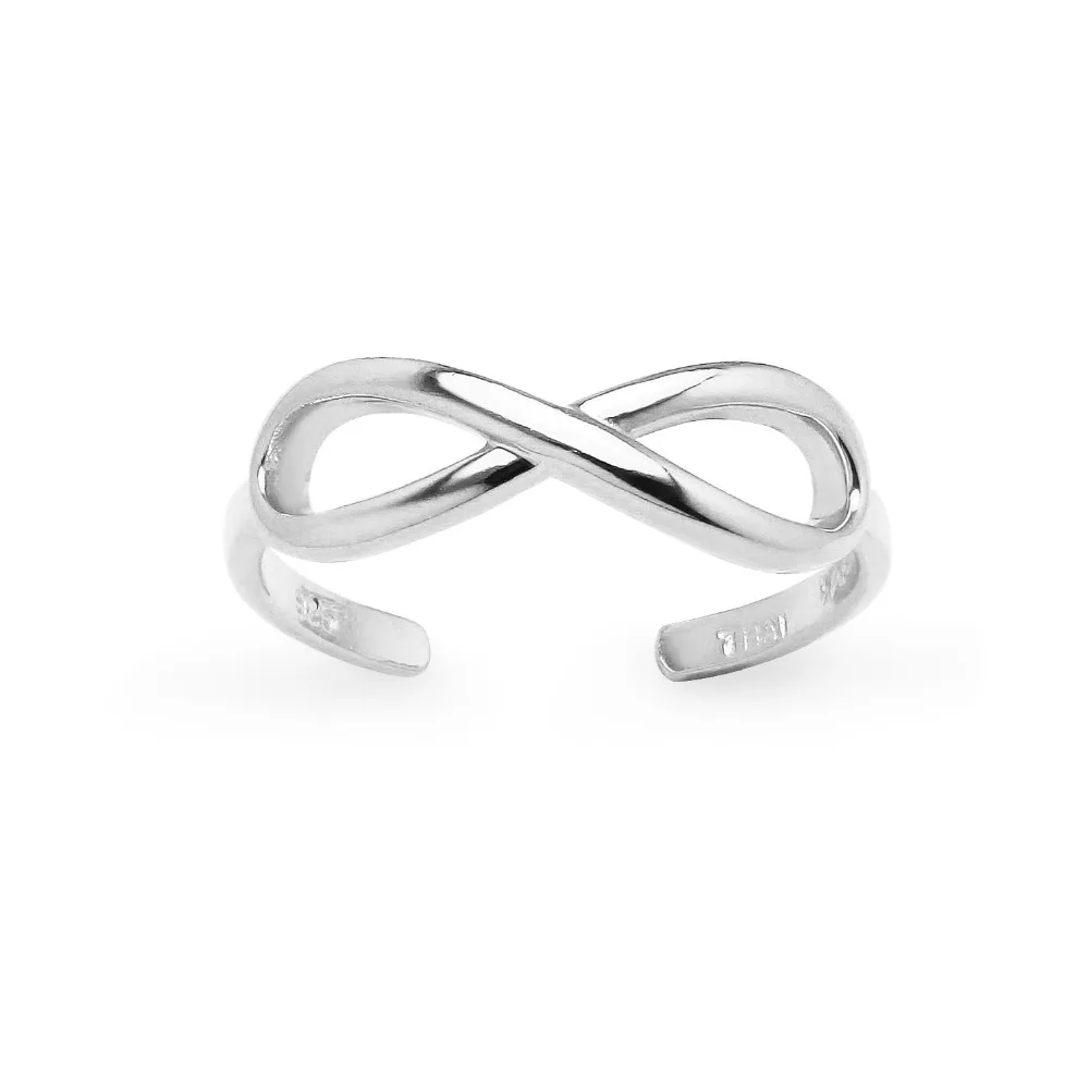 
Sterling Silver Infinity Adjustable Toe Ring 