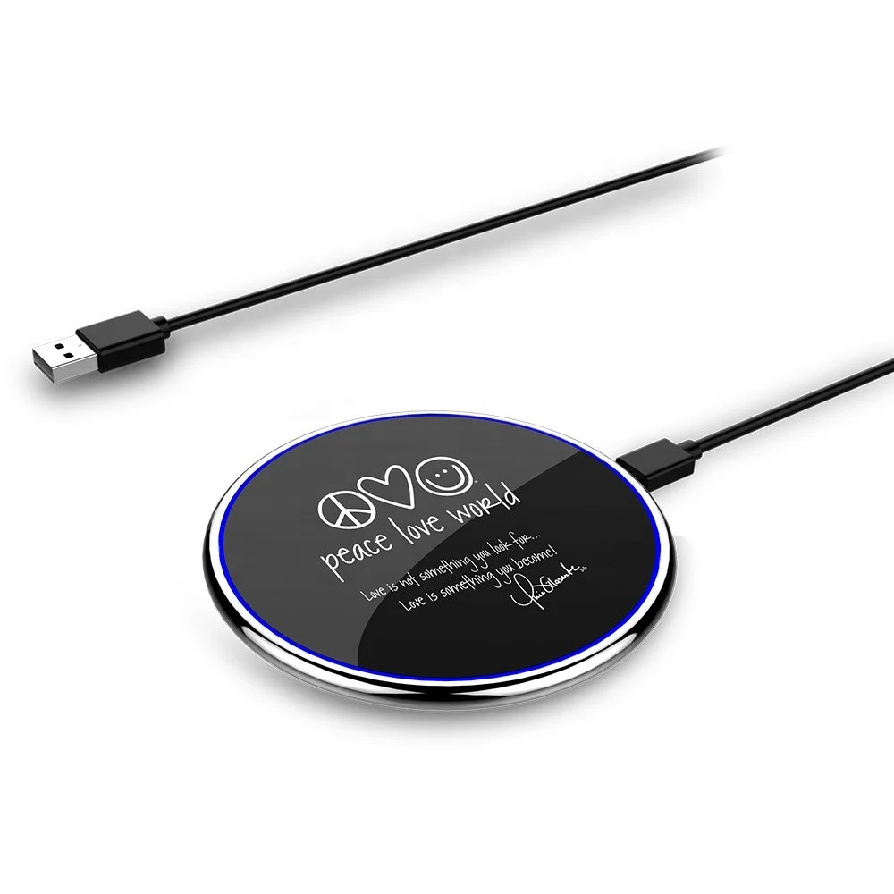 
5W 10W phone charger fast Qi wireless charger for Samsung for iPhone 