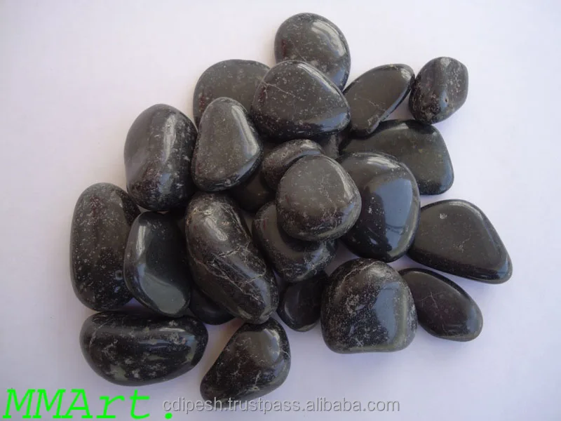 Indian high polished and normal polished decorative mix pebbles stones for garden dark color gravels landscaping project use
