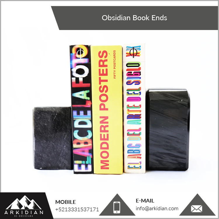 Книжные концы для подарков мексиканский обсидиан камень лучшее качество Новые книжные концы