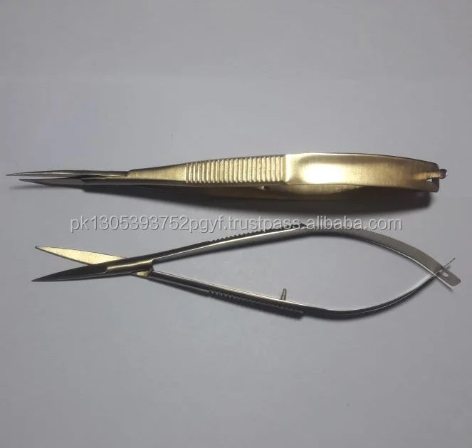 Plasma Gold Spring Scissor EYELASH SCISSORS/ Eyelash Extension Tweezers
