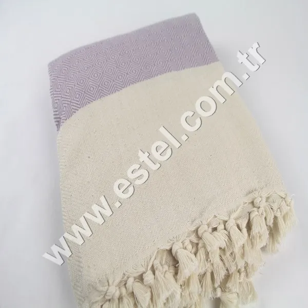 Estel Diamond Super Soft Pink Natural Color Plush Fleece Throw Blanket Modern Bedding Durable Rug Plain Style for Decorative Use