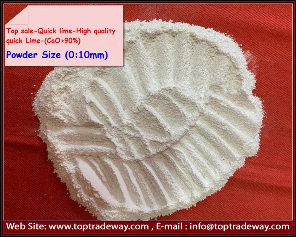 
Factory price-Calcium Oxide / Quick Lime lump (CaO>90%) 