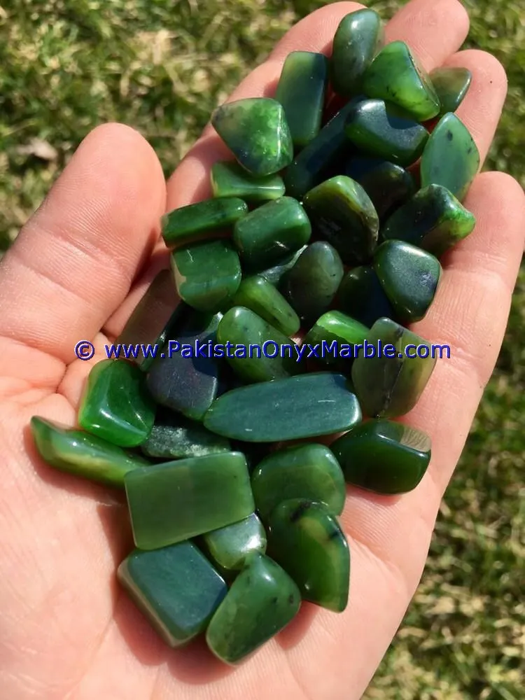 tumbled polished NEPHRITE JADE ROUGH