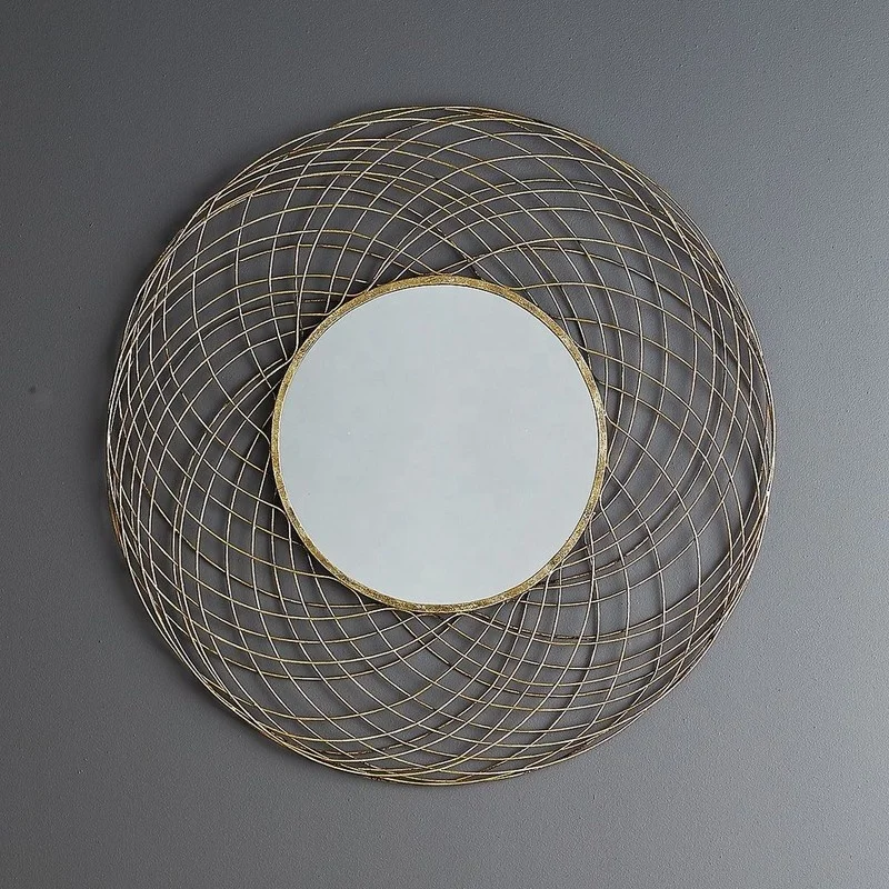 Decorative Butterfly Mirror Wall Hanging Iron Wall Mirror Designer Wall Mirror for Decoration