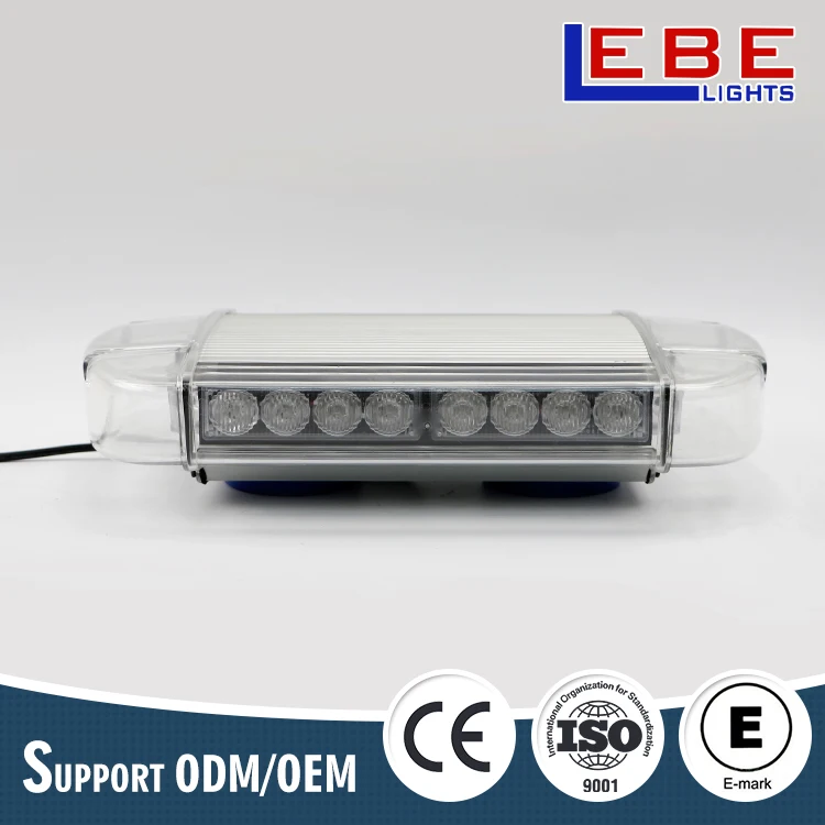 Waterproof amber red blue warning led mini lightbar with magnetic mount