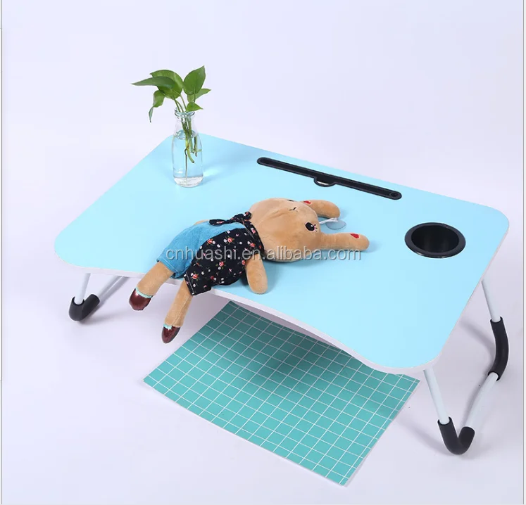 Portable MDF Laptop Stand Foldable Desk Notebook Table Laptop Bed Tray Bed Table